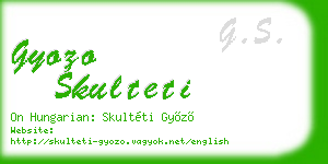 gyozo skulteti business card